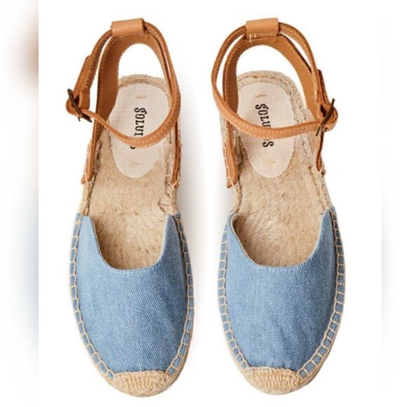 NIB SOLUDOS ALIX ESPADRILLE SANDALS SZ 9.5 - Picture 1 of 8